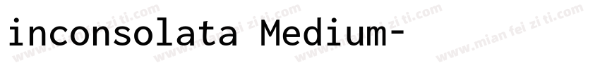 inconsolata Medium字体转换